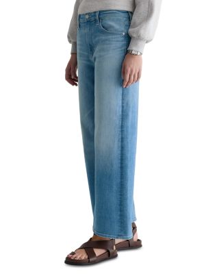 Mid Rise Wide Leg Ankle Jeans in Expedition