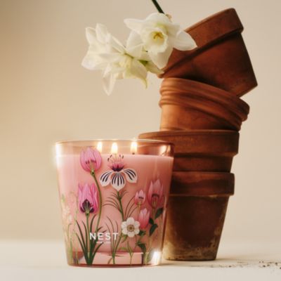 Himalayan Salt & Rosewater Decorative 3 Wick Candle