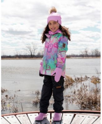 Girls' Two-Piece Mid-Season Smileys Outerwear Set - Little Kid