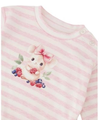 Girls' Cotton Jersey Stripes Top and Pants Set - Baby