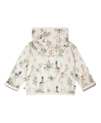 Boys' Organic Cotton Jersey Reversible Hooded Zebra Print Jacket - Baby