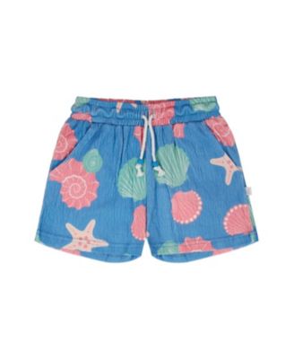 Girls' Crinkle Jersey Straight Fit Shell Shorts - Big Kid