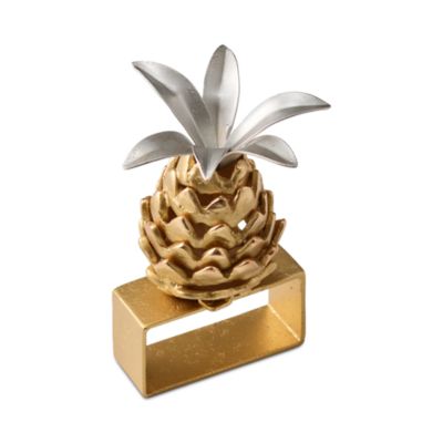 Sunny Isles Napkin Ring in Gold & Silver