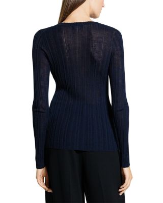 Novel Rib V Neck Cardigan 