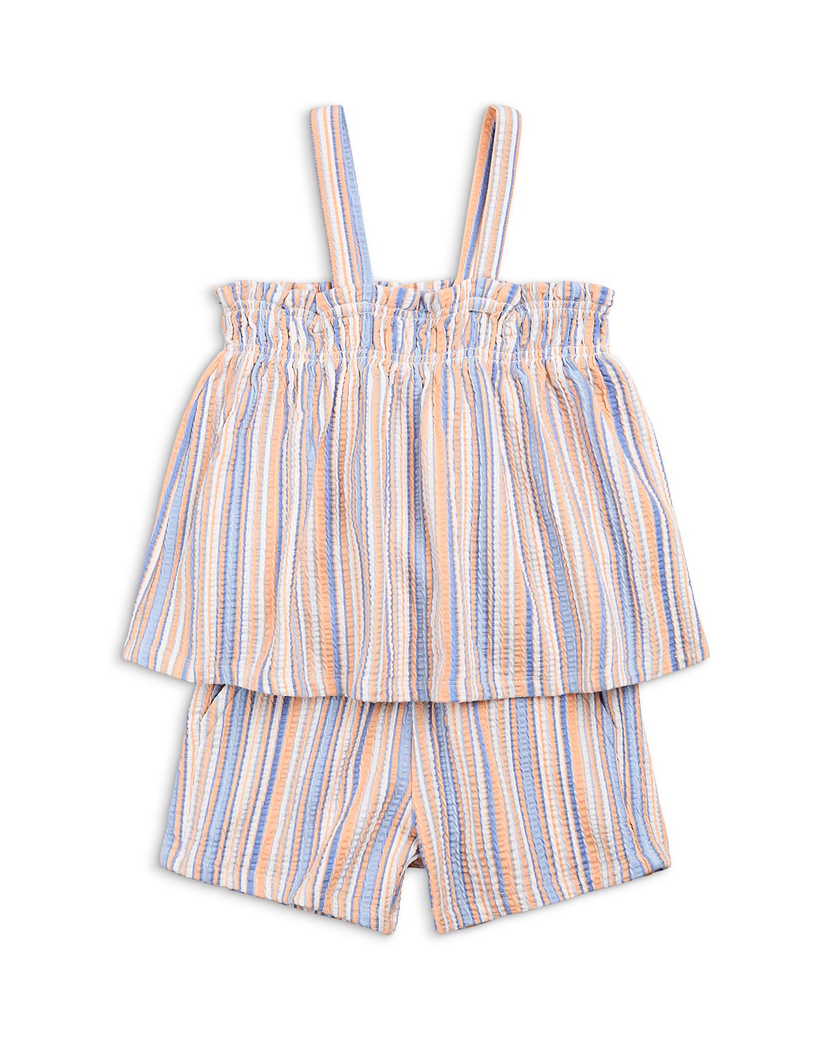 Miles The Label Girls' Striped Tank Top & Shorts Set - Baby