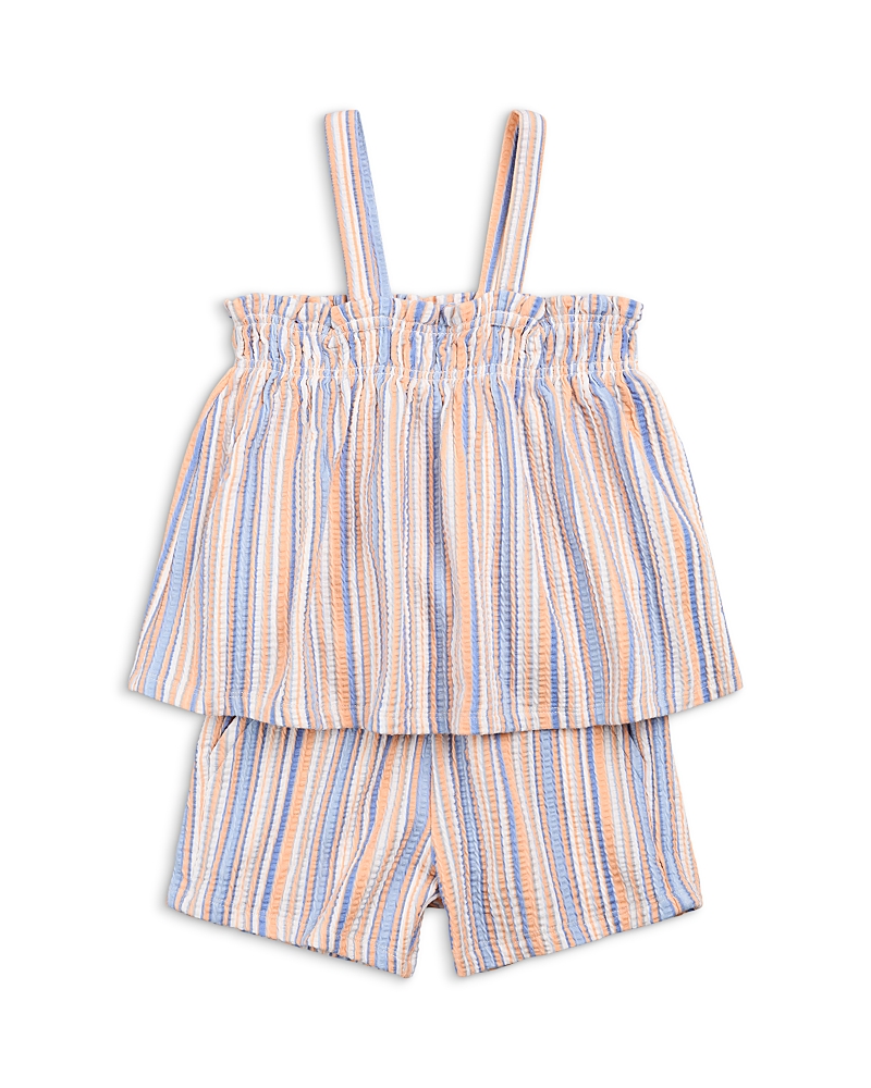 Miles The Label Girls' Striped Tank Top & Shorts Set - Baby