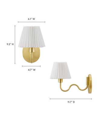  Wave Squiggle Arm Wall Sconce