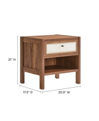 Capri Wood Grain Nightstand