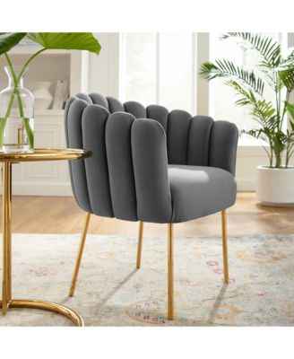  Sanna Channel Tufted Performance Velvet Armchair