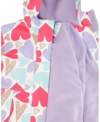 Girls' Two-Piece Mid-Season Heart Outerwear Set - Little Kid