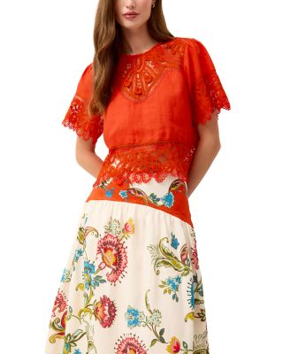 Vicki Floral Drop Waist Skirt
