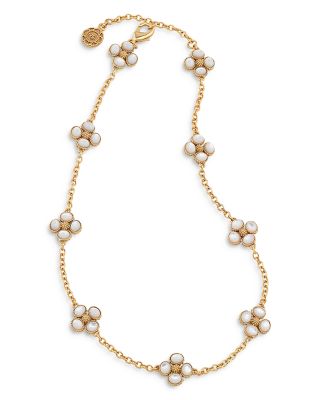 Berry Clover Mother of Pearl Double Sided Necklace, 16"