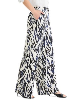 Crosshatch Wide Leg Pants