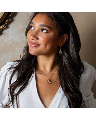 Lily Wrapped Quartz Drop Earrings 