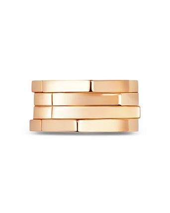 18K Rose Gold Antifer Four Row Ear Cuff