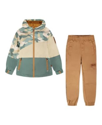 Boys' Two-Piece Mid-Season Camouflage Print Outerwear Set - Baby