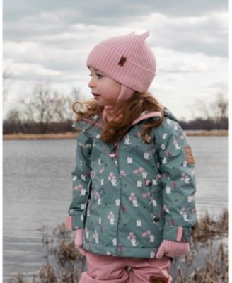  Girls' Logo Patch Ribbed Knit Hat - Baby