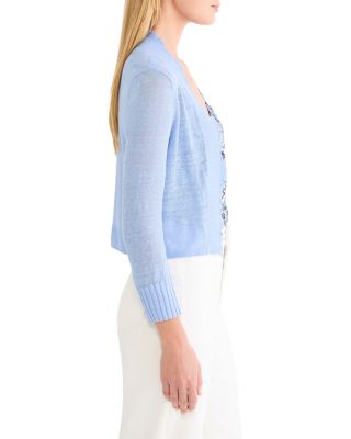 Ruffle Feather Knit Cardigan