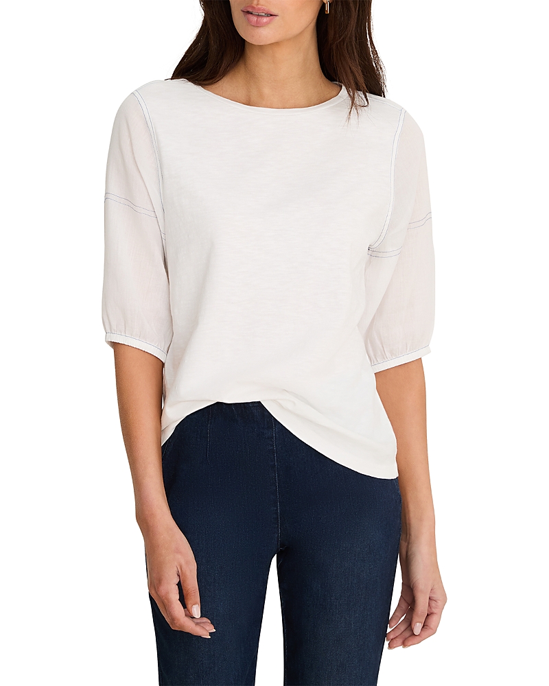 Nzt By Nic+Zoe Contrast Sleeve Tee