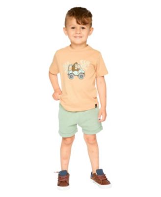 Boys' Elastic Waist with Drawstring French Terry Shorts - Little Kid, Big Kid