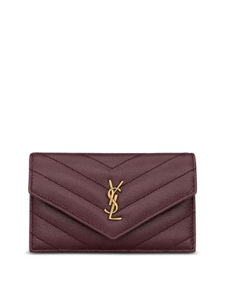 Cassandre Fragments Flap Card Case in Grain De Poudre Leather