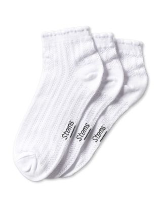 Pointelle Ankle Socks, Pack of 3