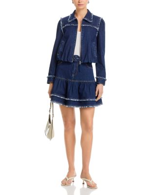 Bicolor Fringe Indria Jacket 
