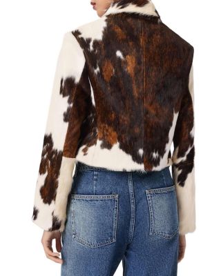 Apton Dapple Leather Blazer