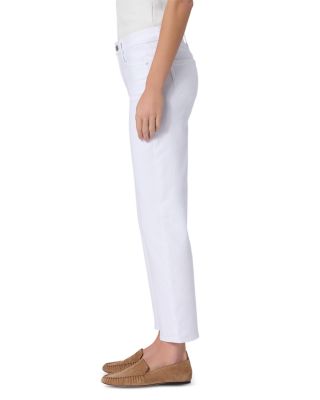 Mason Mid Rise Straight Jeans in Crisp White