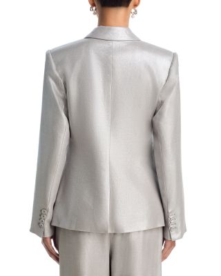 Metallic Linen Blend Blazer - Exclusive