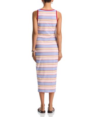 Multi Stripe Tank Midi Dress - Exclusive