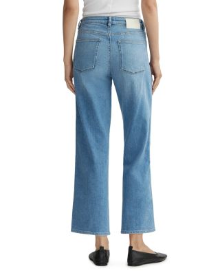 Pippa Refined Mid Rise Wide Leg Jeans in Riverbank