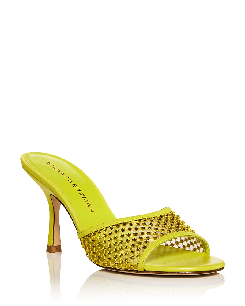 Stuart Weitzman Women's Bareitall Shine 85 Slides