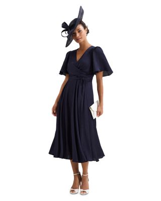 Abbie Textured Wrap Dress