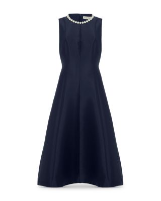 Judy Satin Jeweled Dress