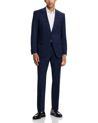H-Huge Tonal Plaid Slim Fit Suit