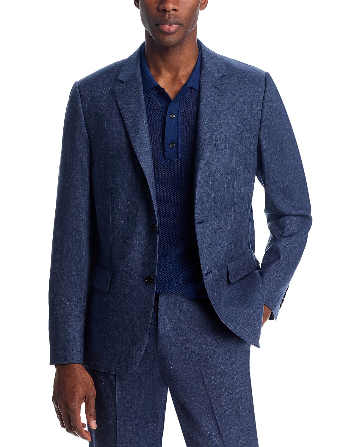 Theory Chambers Linen & Wool Slim Fit Suit Jacket