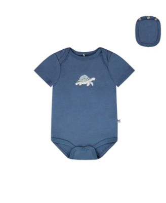 Boys' 3 Pack Evolutive Organic Cotton Jersey Turtle Print Onesies - Baby