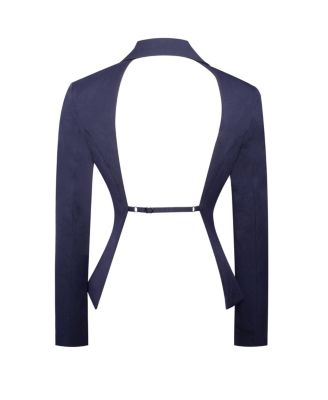  Nasia Double Breast Backless Blazer