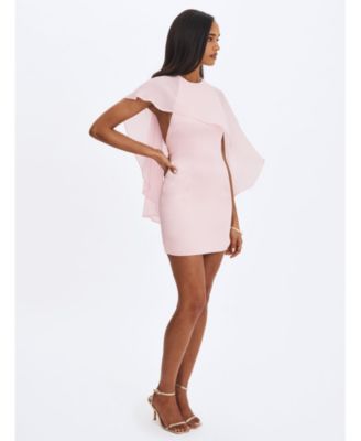 Umeko Asymmetrical Cape Mini Dress