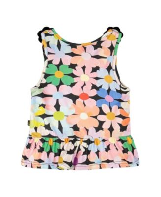 Girls' Sleeveless Jersey Flowers Tank Top - Big Kid