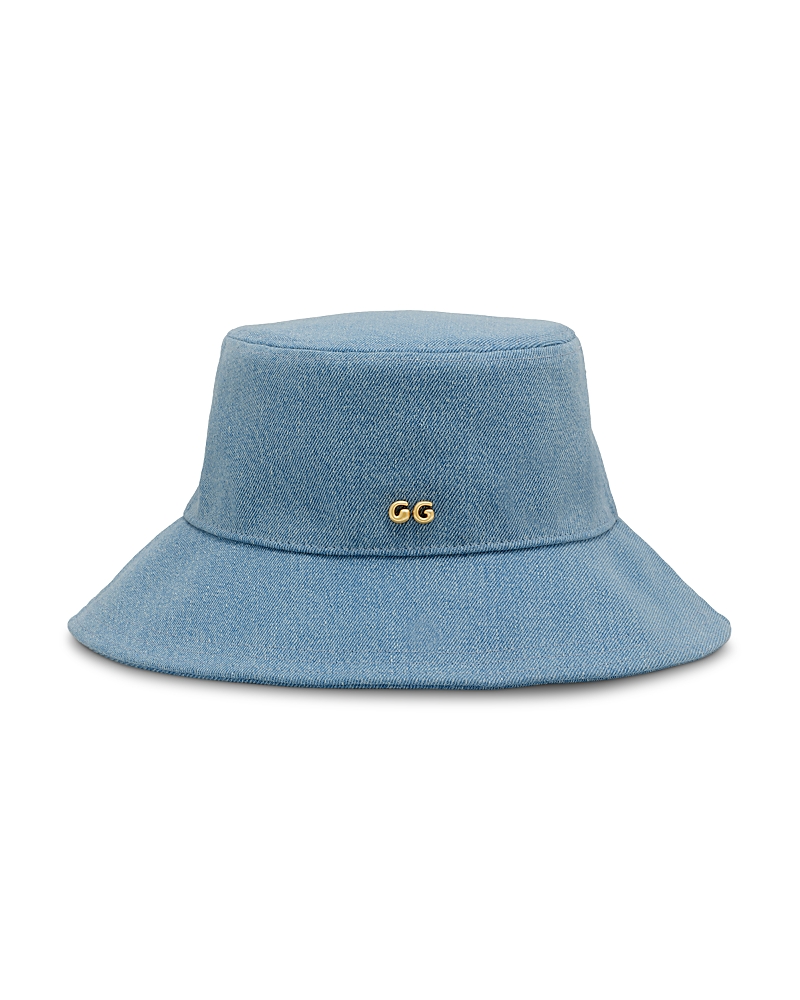 Cult Gaia Maddie Blue Denim Bucket Hat