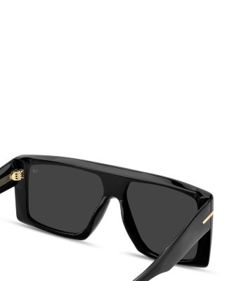 Rectangular Flat Top Sunglasses, 59mm