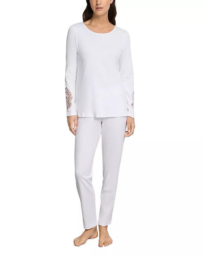 Hanro Belen Top & Pants Pajama Set