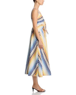 Wren Double Tie Front Midi Dress