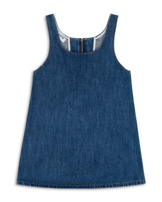 Med Wash Mini Denim Dress