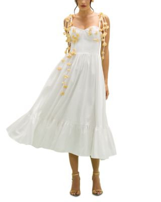 Tricoline Lotus Midi Dress