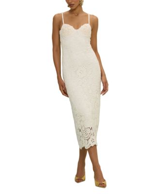 Gal Embroidery Midi Dress