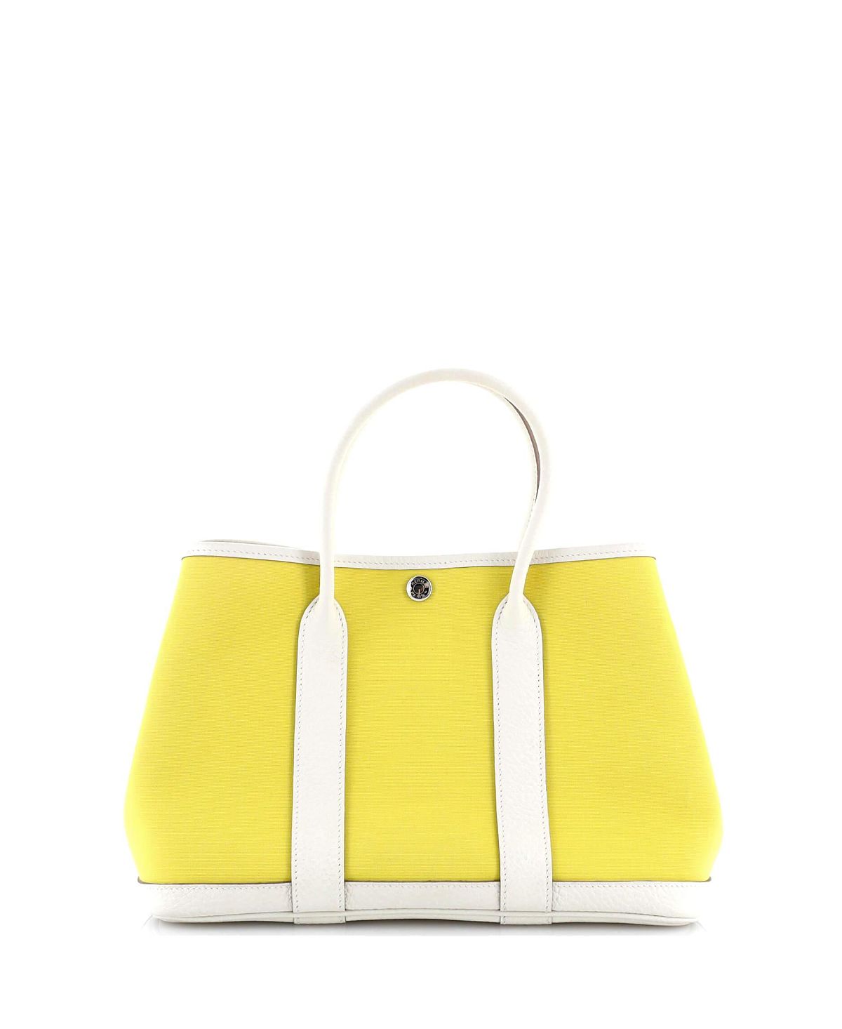 Pre-Owned HERMES 30 Garden Party Tote Toile and Leather