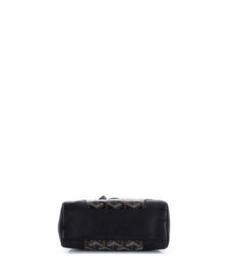  Mini Saigon Top Handle Bag Coated Canvas with Leather